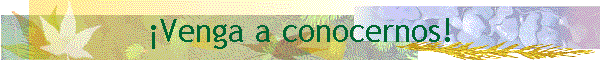 �Venga a conocernos!